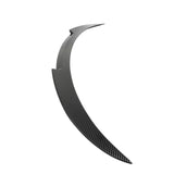 2024-Up Tesla Model 3 V Style Carbon Fiber Print Trunk Spoiler Lip ABS