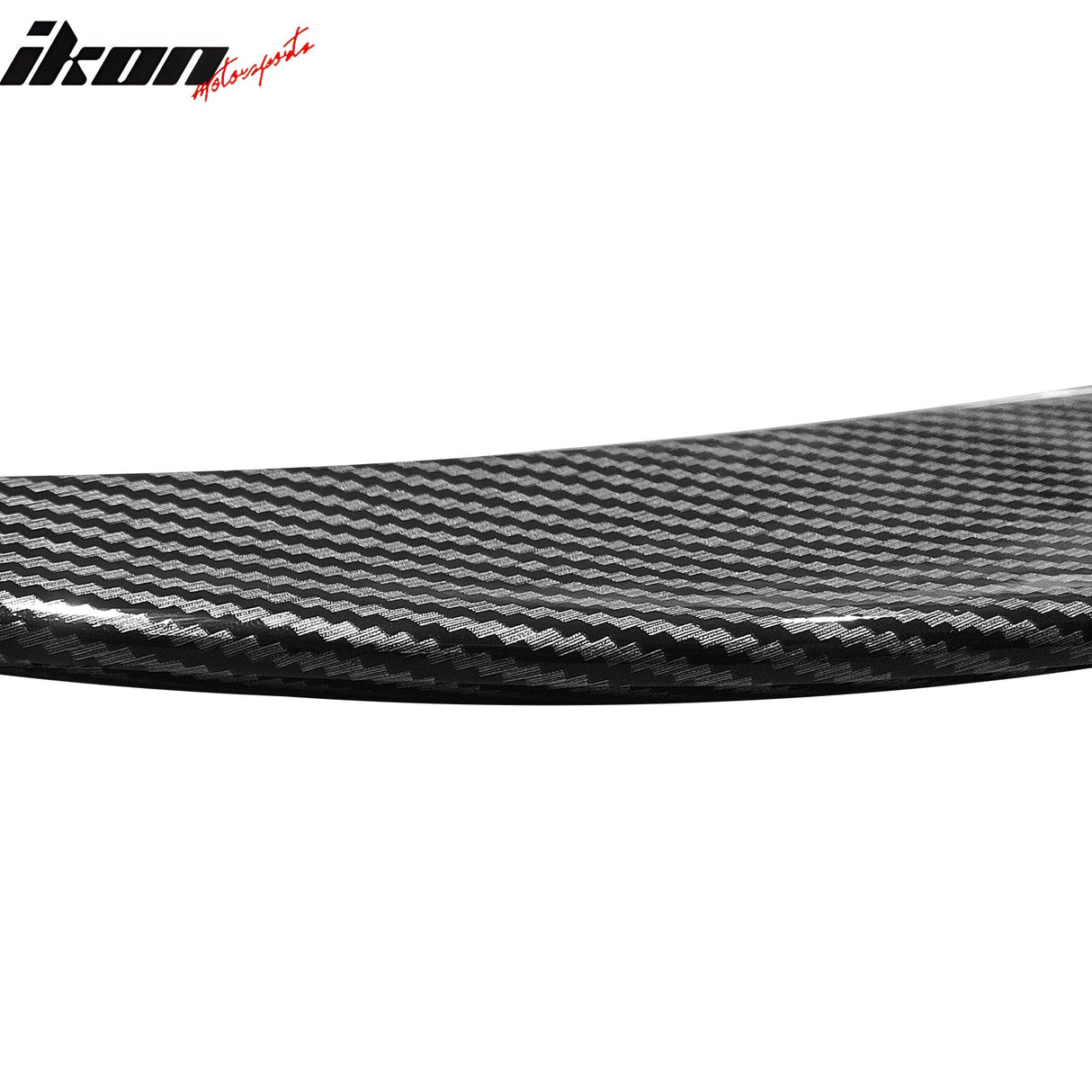 2024-Up Tesla Model 3 V Style Carbon Fiber Print Trunk Spoiler Lip ABS
