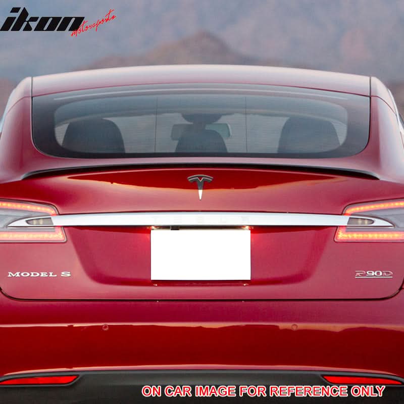 2012-2026 Tesla Model S Sedan Rear Trunk Spoiler Ducktail Wing Lip ABS