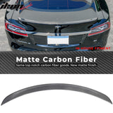 2012-2025 Tesla Model S Factory Style Carbon Fiber Trunk Lip Spoiler W