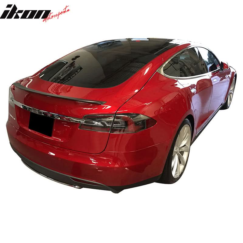 2012-2026 Tesla Model S Sedan Rear Trunk Spoiler Ducktail Wing Lip ABS