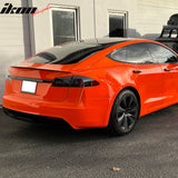 2012-2023 Tesla Model S Gloss Black Rear Spoiler Wing Dry Carbon Fiber