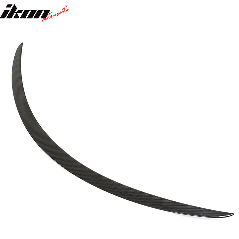 2012-2023 Tesla Model S Gloss Black Rear Spoiler Wing Dry Carbon Fiber