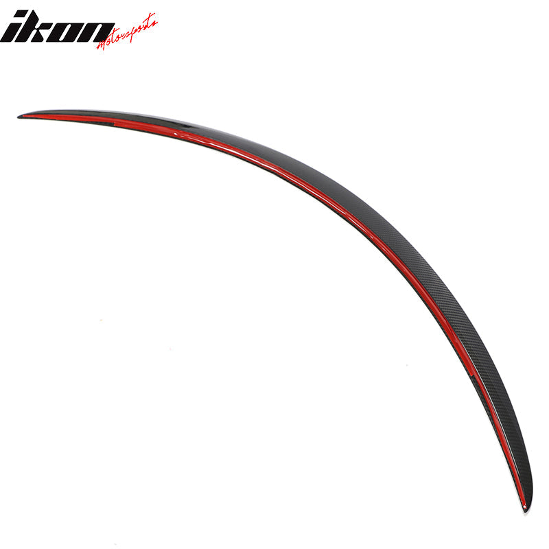 2012-2023 Tesla Model S Gloss Black Rear Spoiler Wing Dry Carbon Fiber
