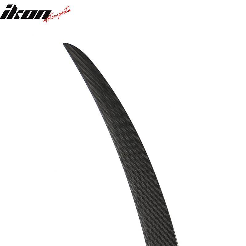 2012-2023 Tesla Model S Gloss Black Rear Spoiler Wing Dry Carbon Fiber