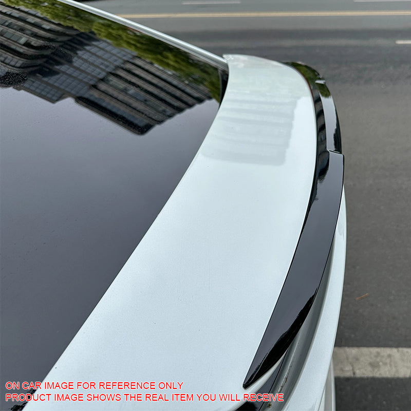 Rear Trunk Spoiler Lip for Tesla Model X 2016-2026 V Style Gloss Black ABS