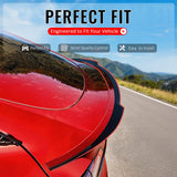 2020-2025 Tesla Model Y (Not Fit Model Y Juniper) Duckbill Rear Trunk Deck Lid Wing Lip Exterior Auto Parts MX Style Painted Gloss Black ABS Plastic