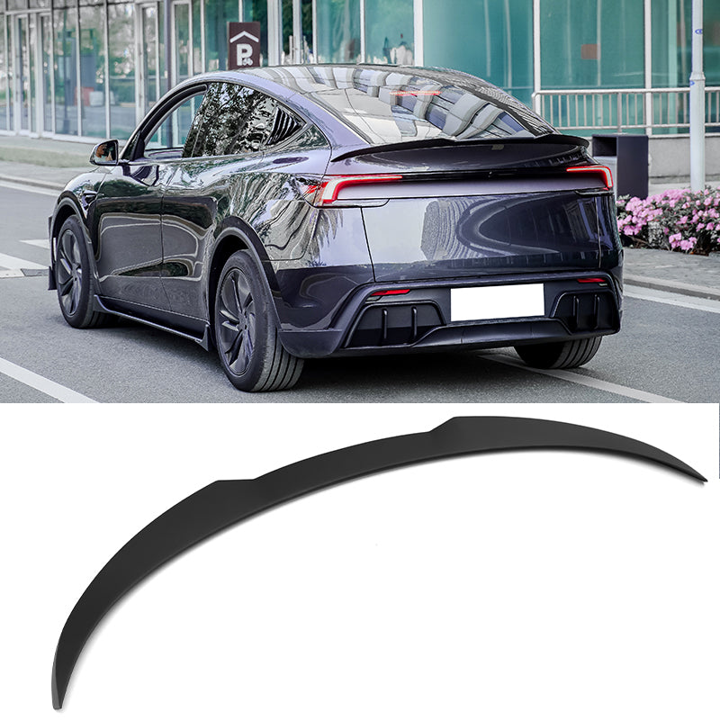 2025-2026 Tesla Model Y Juniper Trunk Spoiler Matte Black ABS Wing
