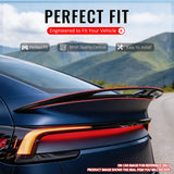 2025-2026 Tesla Model Y Trunk Spoiler IKON V2 Style Gloss Black ABS Plastic Rear Trunk Lid Spoiler Wing Lip