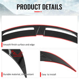 2025-2026 Tesla Model Y Trunk Spoiler IKON V2 Style Gloss Black ABS Plastic Rear Trunk Lid Spoiler Wing Lip