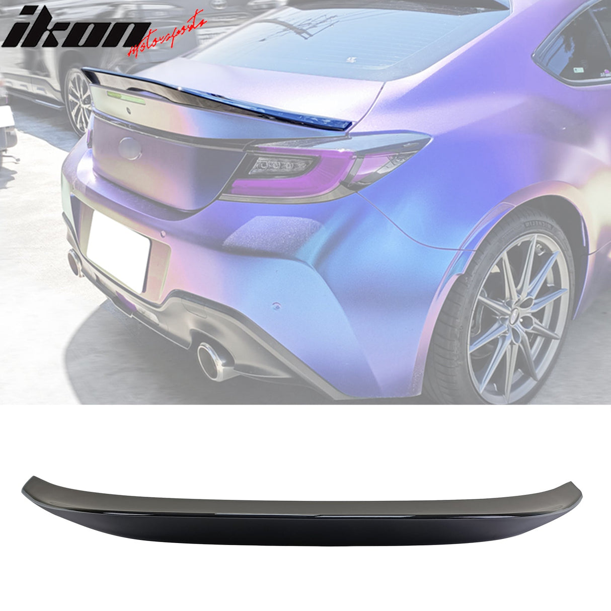 2022-2025 Subaru BRZ Toyota GR86 IKON Style High Kick Trunk Spoiler FR