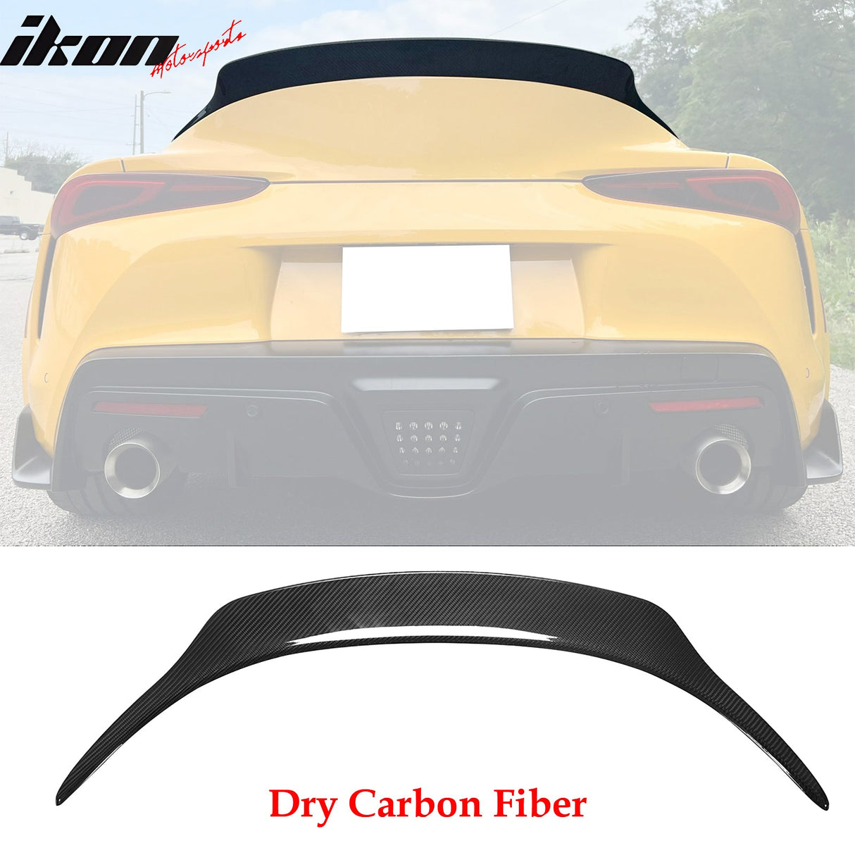 2020-2025 Toyota GR Supra A90 OE Trunk Spoiler Gloss Dry Carbon Fiber