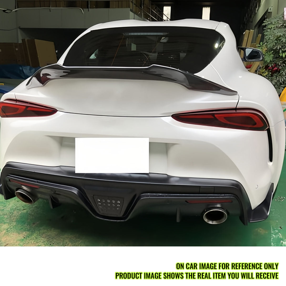 2020-2025 Toyota GR Supra Trunk Spoiler V Style Matte Black Rear Wing