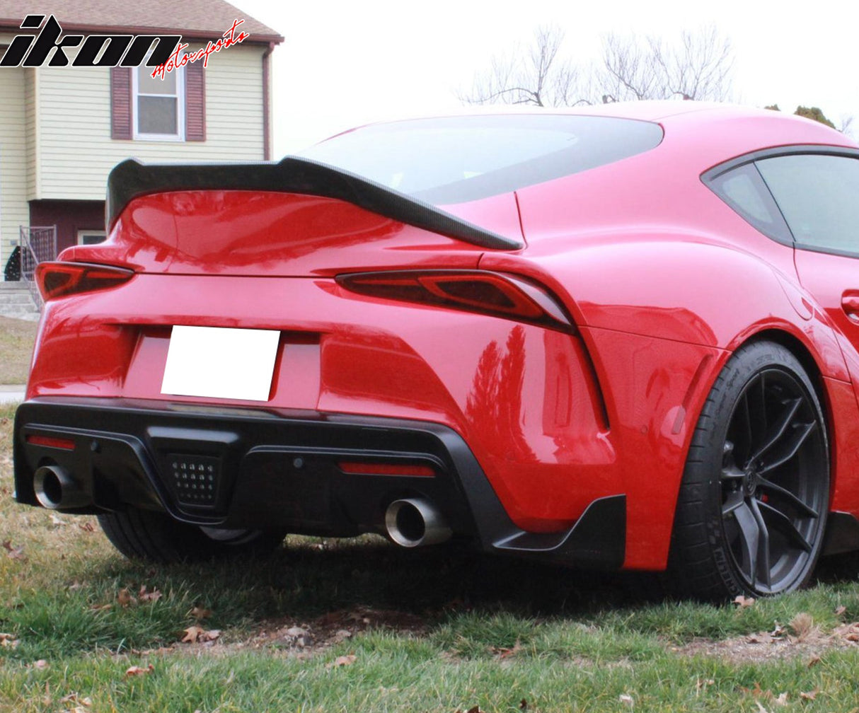 2020-2025 Toyota GR Supra A90 V Style Trunk Spoiler Gloss Carbon Fiber