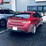 2013-2016 Dodge Dart Glossy Black Rear Trunk Spoiler 2 Post ABS Sedan