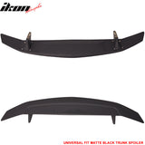Universal Fitment 2 Post Matte Black Rear Spoiler Wing Lip Wing ABS