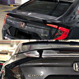 Rear Spoiler Wing for Honda Civic 2016-21 Gloss Black LED 3RD Brake Light