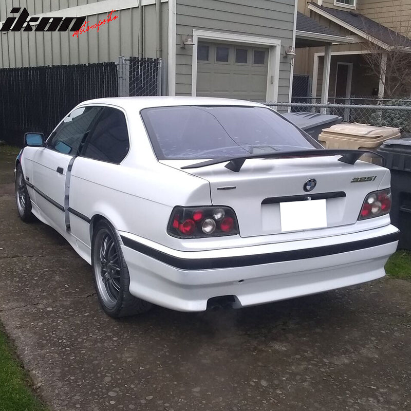 Universal Fit IKON Style Matte Black Rear Spoiler Wing ABS