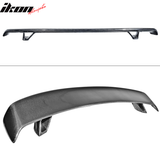 Universal Fitment Black Rear Trunk Spoiler Wing Lip Carbon Fiber CF
