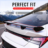 2021-2026 Hyundai Elantra 54'' PRO Style Matte Black Rear Trunk Spoiler Wing Lip ABS