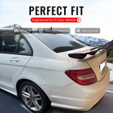 2008-2014 Benz W204 C-Class 54'' PRO Style Matte Black Rear Trunk Spoiler ABS