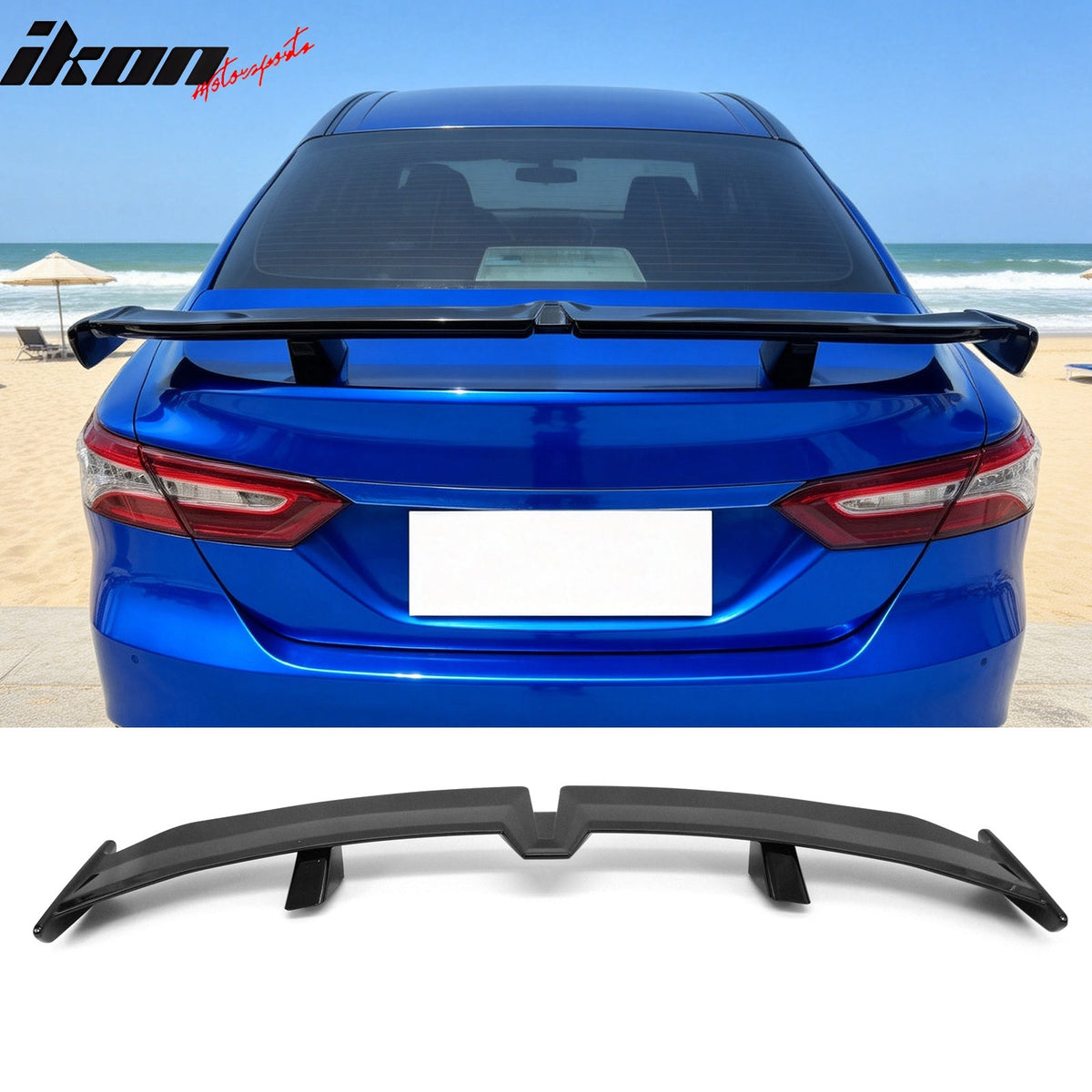 2018-2024 Toyota Camry 54'' PRO Style Gloss Black Rear Trunk Spoiler Wing Lip ABS