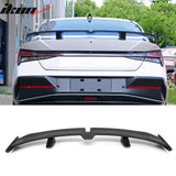 2021-2026 Hyundai Elantra 54'' PRO Style Gloss Black Rear Trunk Spoiler Wing Lip ABS