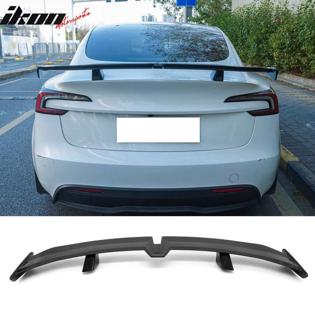 2017-2026 Tesla Model 3 54'' PRO Style Gloss Black Rear Trunk Spoiler Wing Lip ABS