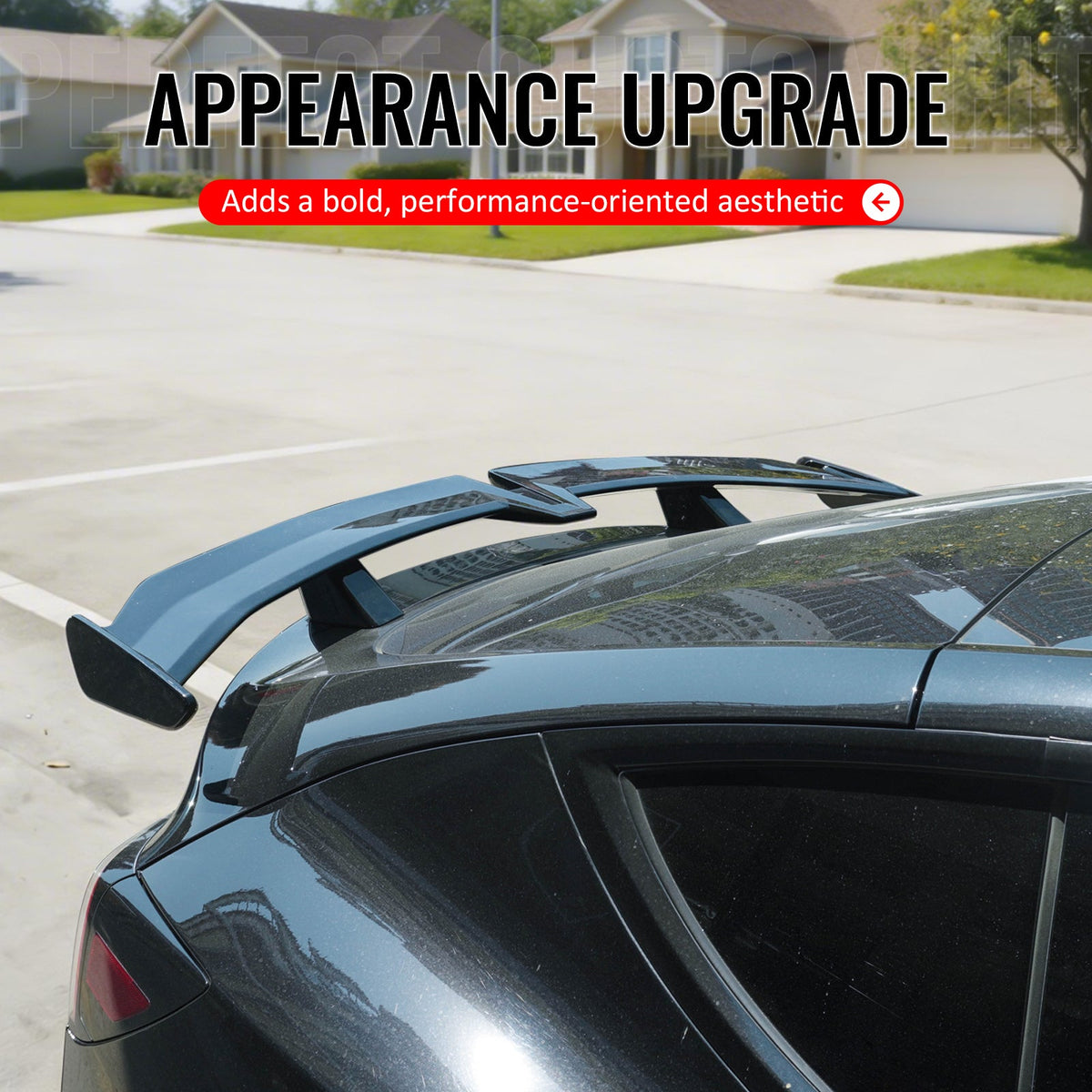 2020-2026 Tesla Model Y 54'' PRO Style Gloss Black Rear Trunk Spoiler Wing Lip ABS