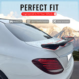 2017-2023 Benz W213 E-Class 54'' PRO Style Gloss Black Rear Trunk Spoiler ABS