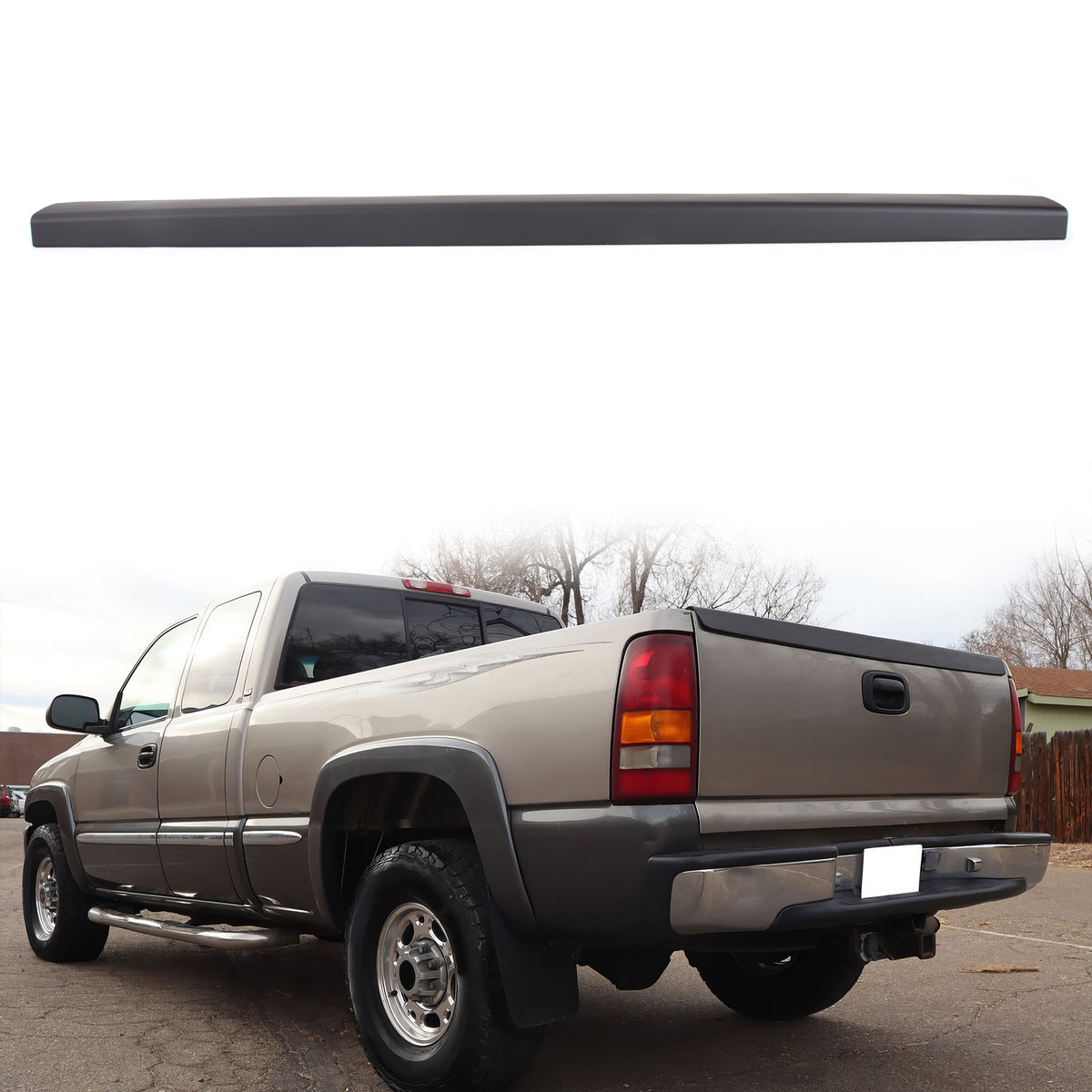 1999-2007 Silverado Sierra Fleetside SL Tailgate Molding Cap Cover PP