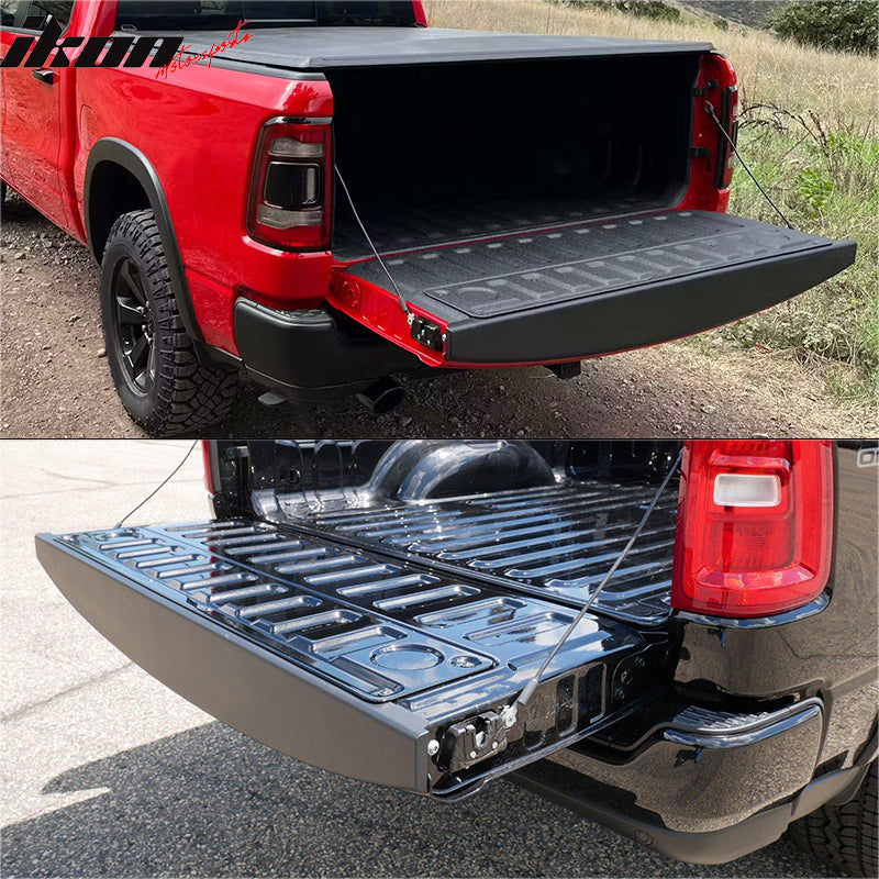 2019-2025 Ram 1500 Tailgate Cap Molding Cover Protector Matte Black PP