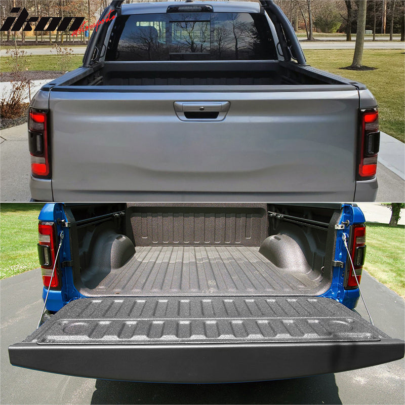 2019-2025 Ram 1500 Tailgate Cap Molding Cover Protector Matte Black PP