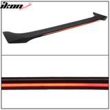 2013-2020 Ford Fusion Long LED Style Rear Trunk Spoiler Lip Wing ABS