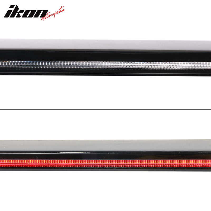 2016-2021 Honda Civic Sedan Long LED Matte Black Trunk Spoiler ABS