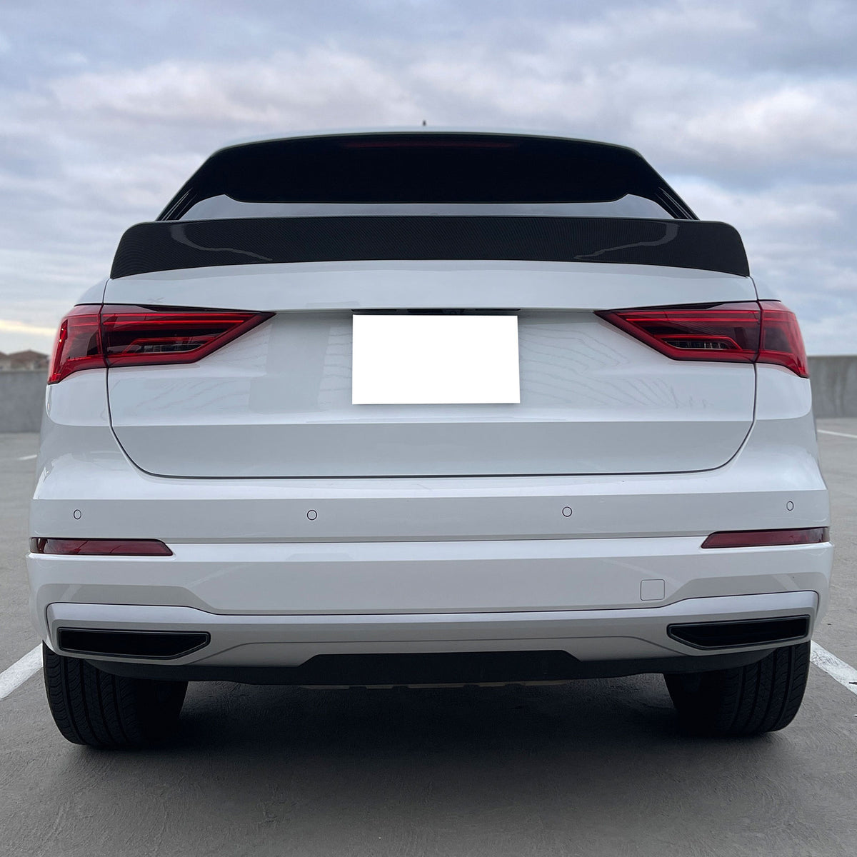 2019-2024 Audi Q3 IKON Style Car Rear Wing Spoiler ABS
