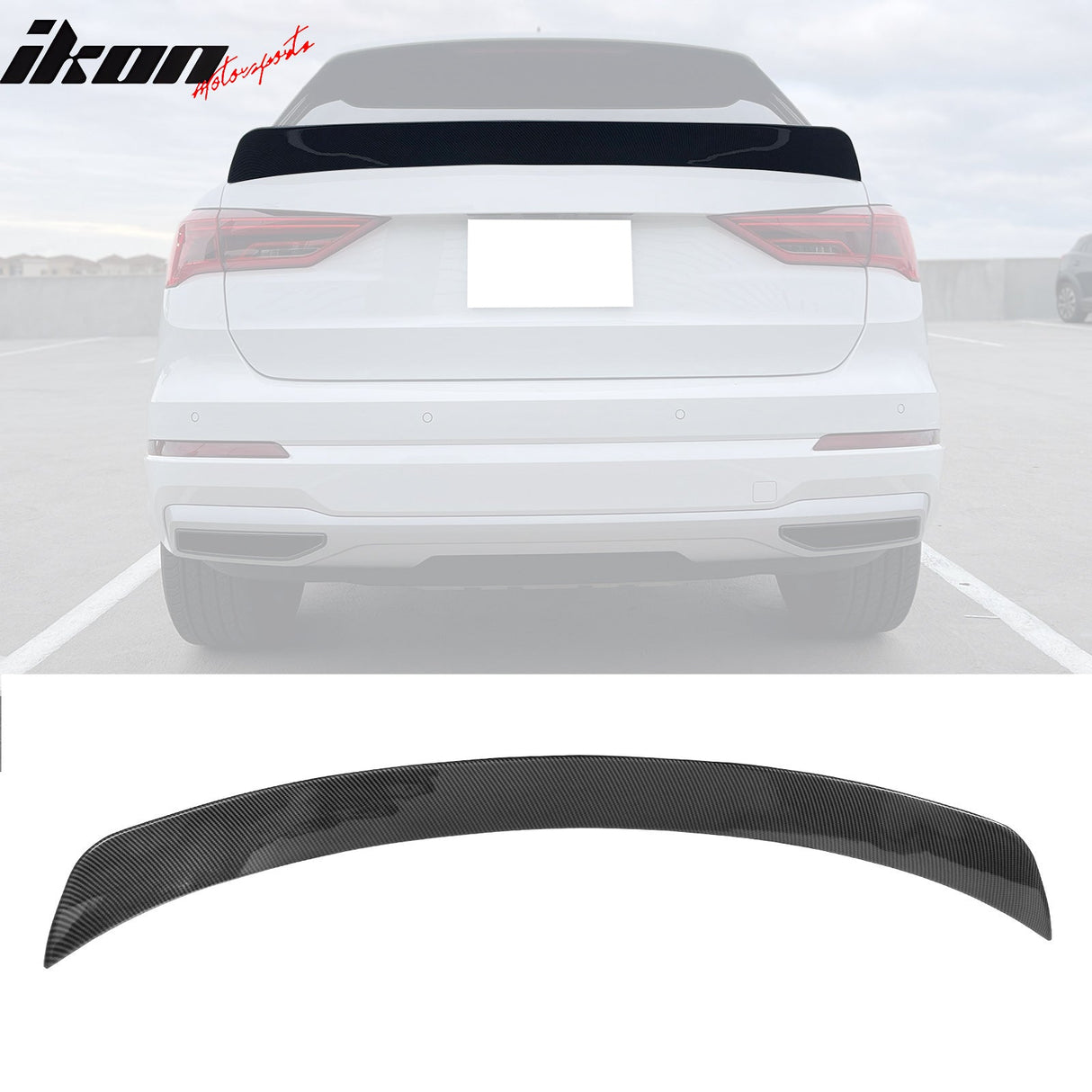 2019-2024 Audi Q3 IKON Style Car Rear Wing Spoiler ABS