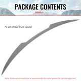 2017-2026 Alfa Romeo Stelvio V Style Trunk Middle Spoiler Wing Carbon Fiber Print