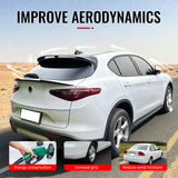 2017-2026 Alfa Romeo Stelvio V Style Trunk Middle Spoiler Wing Carbon Fiber Print