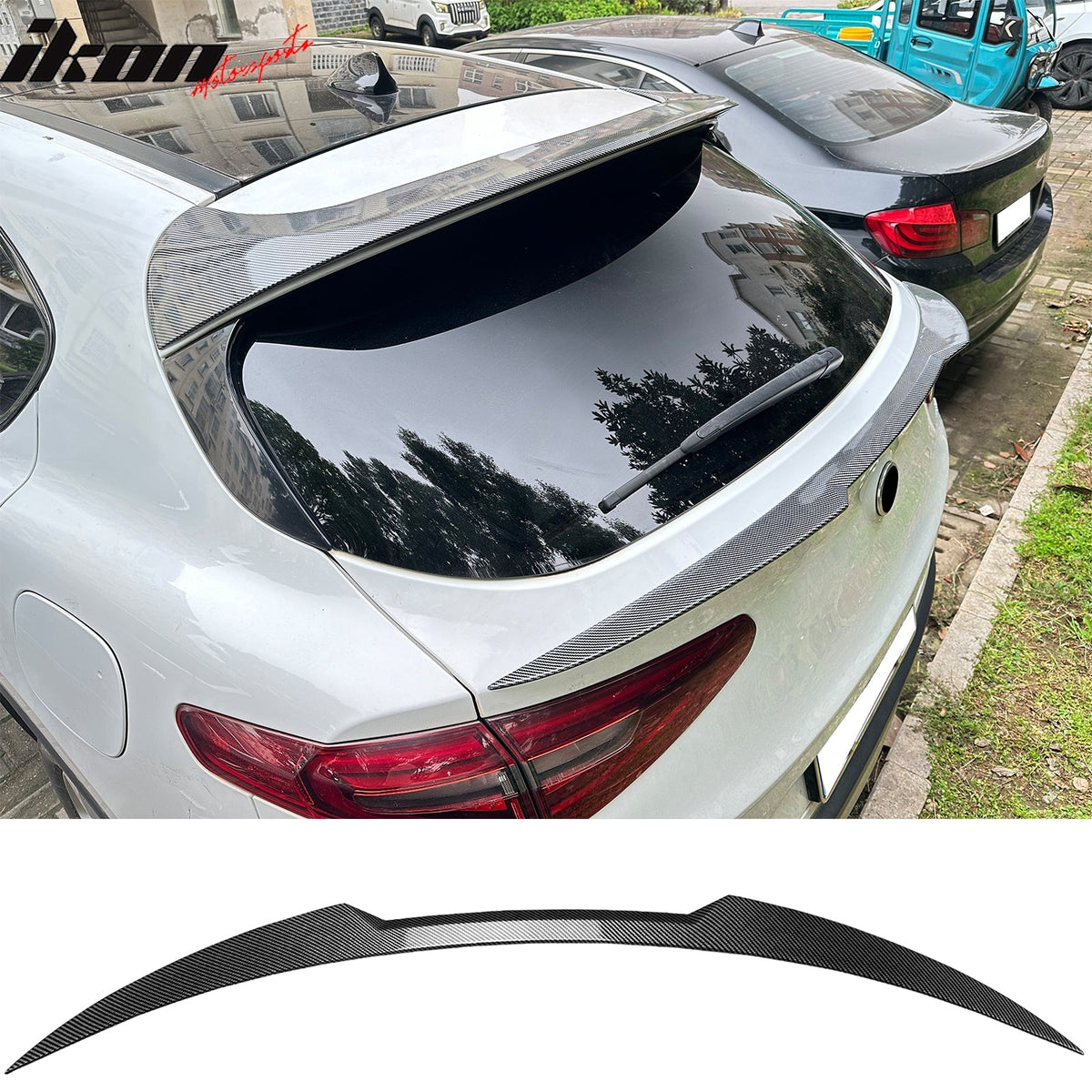 2017-2026 Alfa Romeo Stelvio V Style Trunk Middle Spoiler Wing Carbon Fiber Print