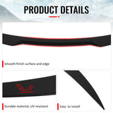 2017-2026 Alfa Romeo Stelvio V Style Trunk Middle Spoiler Wing Gloss Black ABS