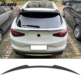 2017-2026 Alfa Romeo Stelvio V Style Trunk Middle Spoiler Wing Gloss Black ABS