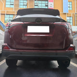 2016-2018 Toyota Rav4 IKON Rear Spoiler Lip Carbon Fiber Print ABS