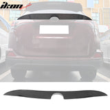 2016-2018 Toyota Rav4 IKON Rear Spoiler Lip Carbon Fiber Print ABS