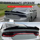 Wickerbill Spoiler Gurney Flap for 2015-2023 Dodge Charger Black Venom V2 Style PC