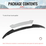 Wickerbill Spoiler Gurney Flap for 2015-2023 Dodge Charger Black Venom V2 Style PC
