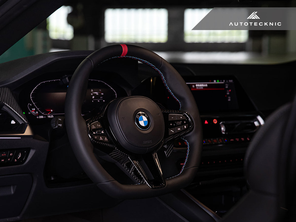 AutoTecknic LCI Carbon Steering Wheel Trim - G20/ G21 3-Series 2025-Up
