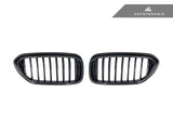 AutoTecknic Carbon Fiber Front Grille Set - G30 5-Series Pre-LCI