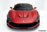 2019-2024 Ferrari F8 MSY Style Autoclave Carbon Fiber Front Bumper Canards