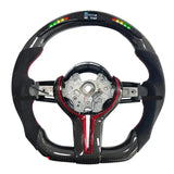 BMW F-Series Carbon Fiber LED Race Display Steering Wheel – Performance Interior Upgrade